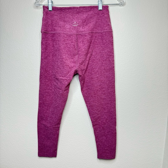 Beyond Yoga | NWOT Spacedye Crop Leggings | large pale plum Heather - Picture 4 of 5